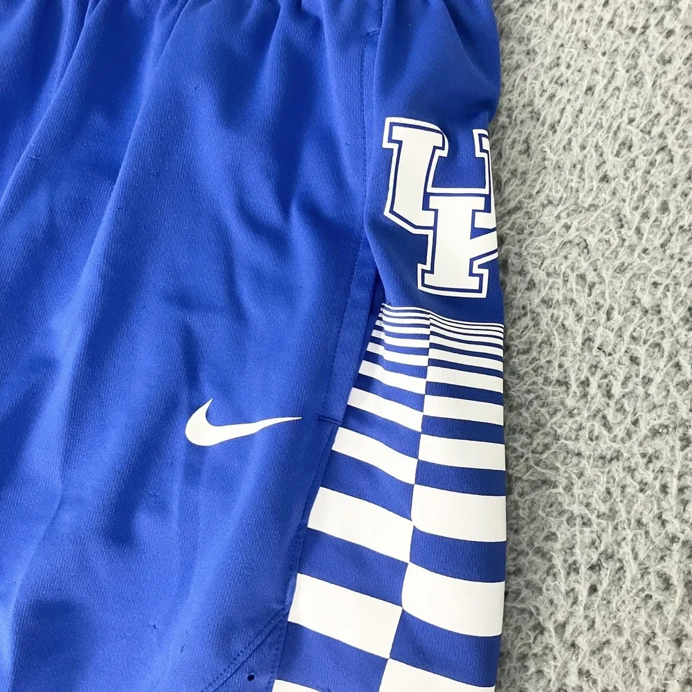 Kentucky Wildcats Shorts Mens Medium Blue UK NCAA Basketball Nike Checkered